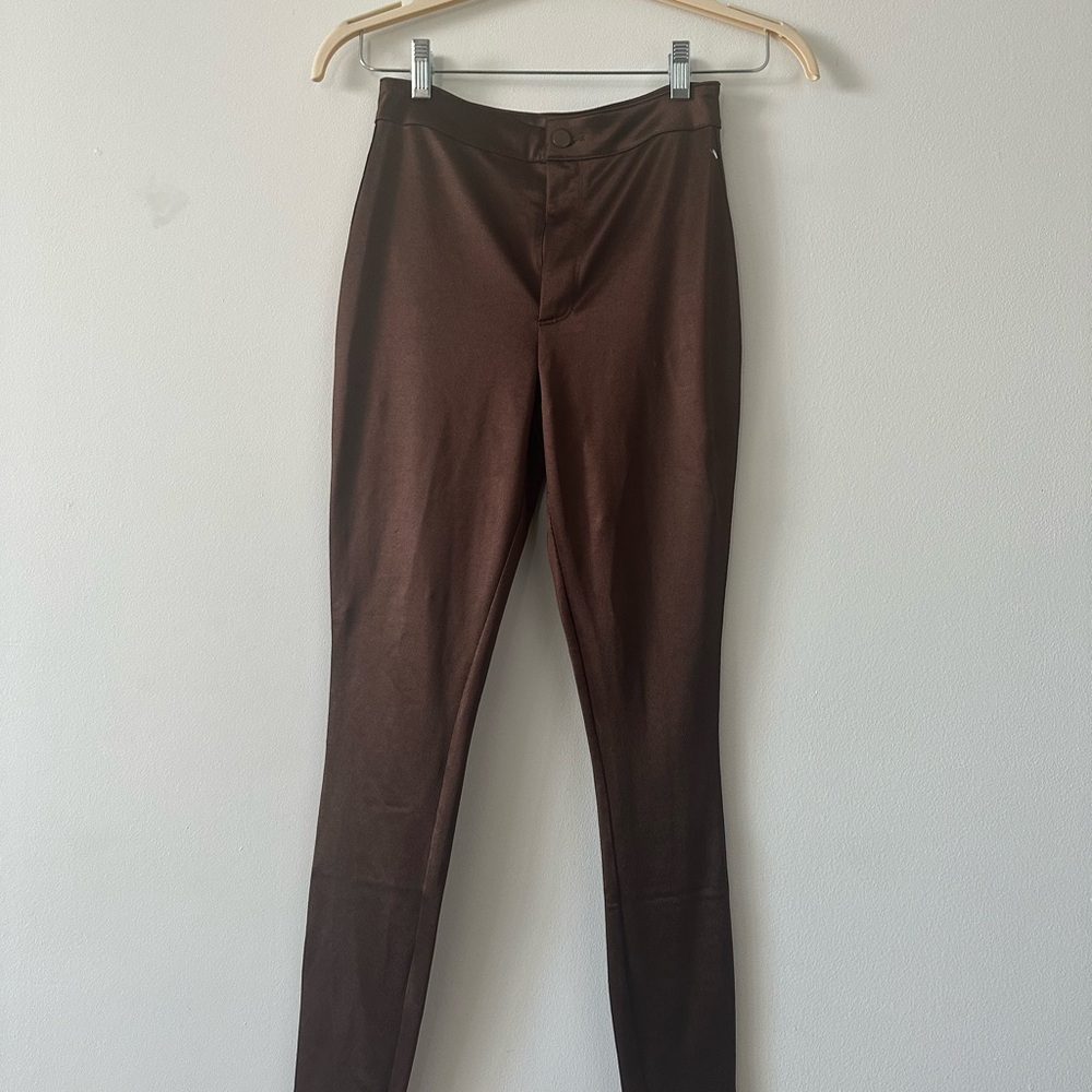 Skims Brown High-Waisted Pants-NWOT